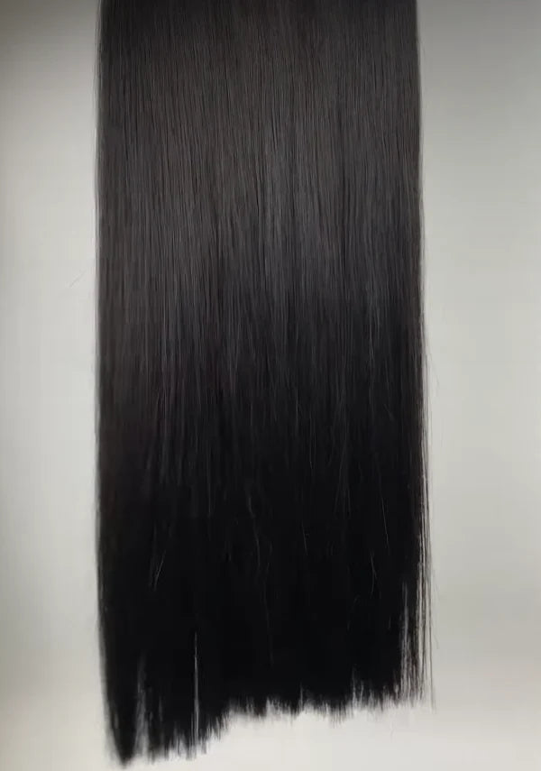 Flat Tip Keratin Bond Fusion Extensions #1b Natural Black