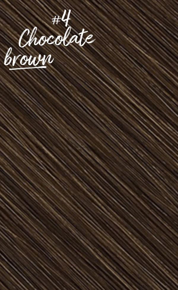 K Tips Flat Tip Keratin Fusion Extensions #4 Chocolate Brown