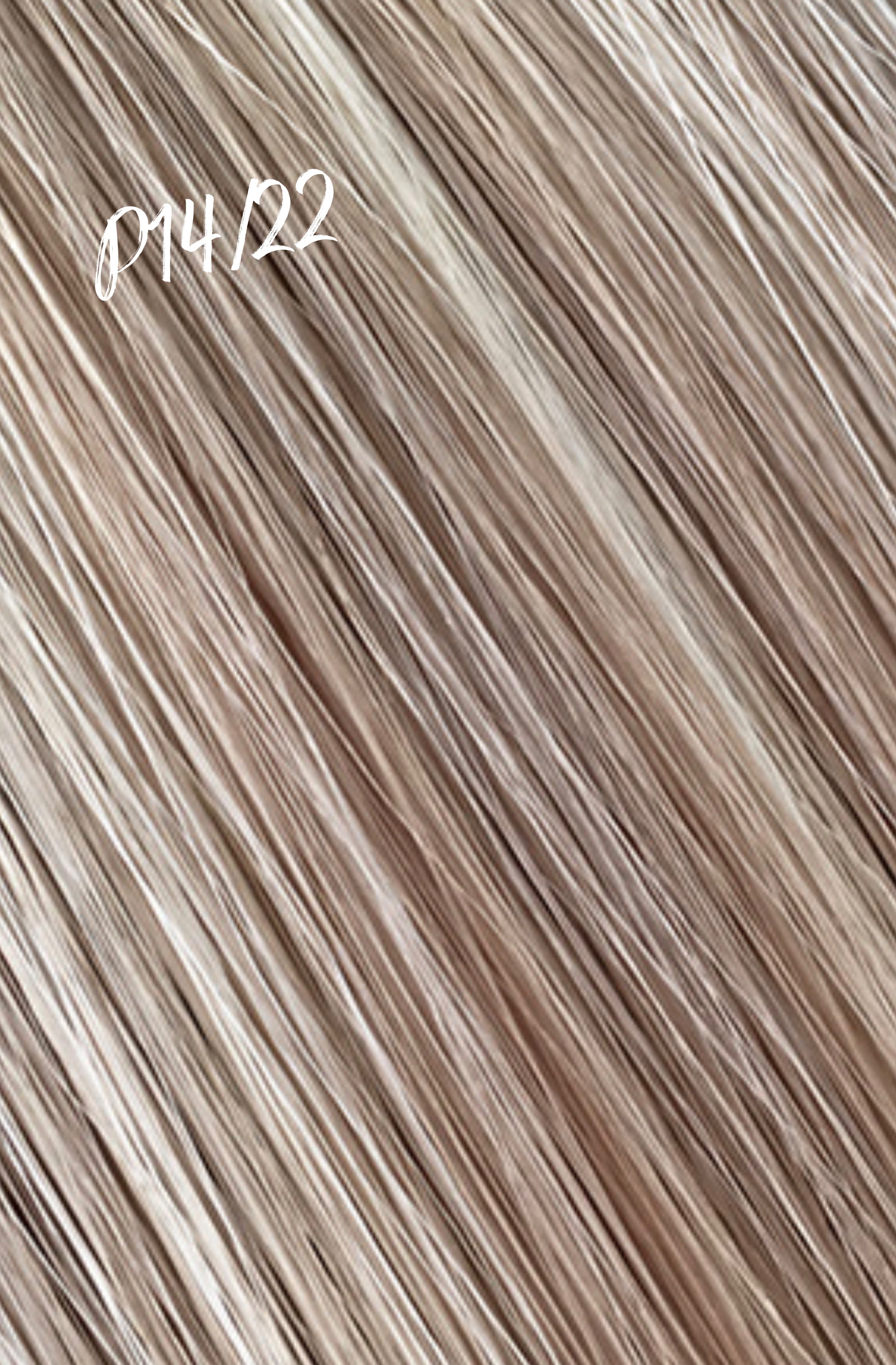 Natural Mixed Light Blonde #14/22 Hand Tied Weft Hair Extensions