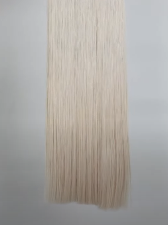 Luxury Machine Weft Hair Extensions Ice blonde